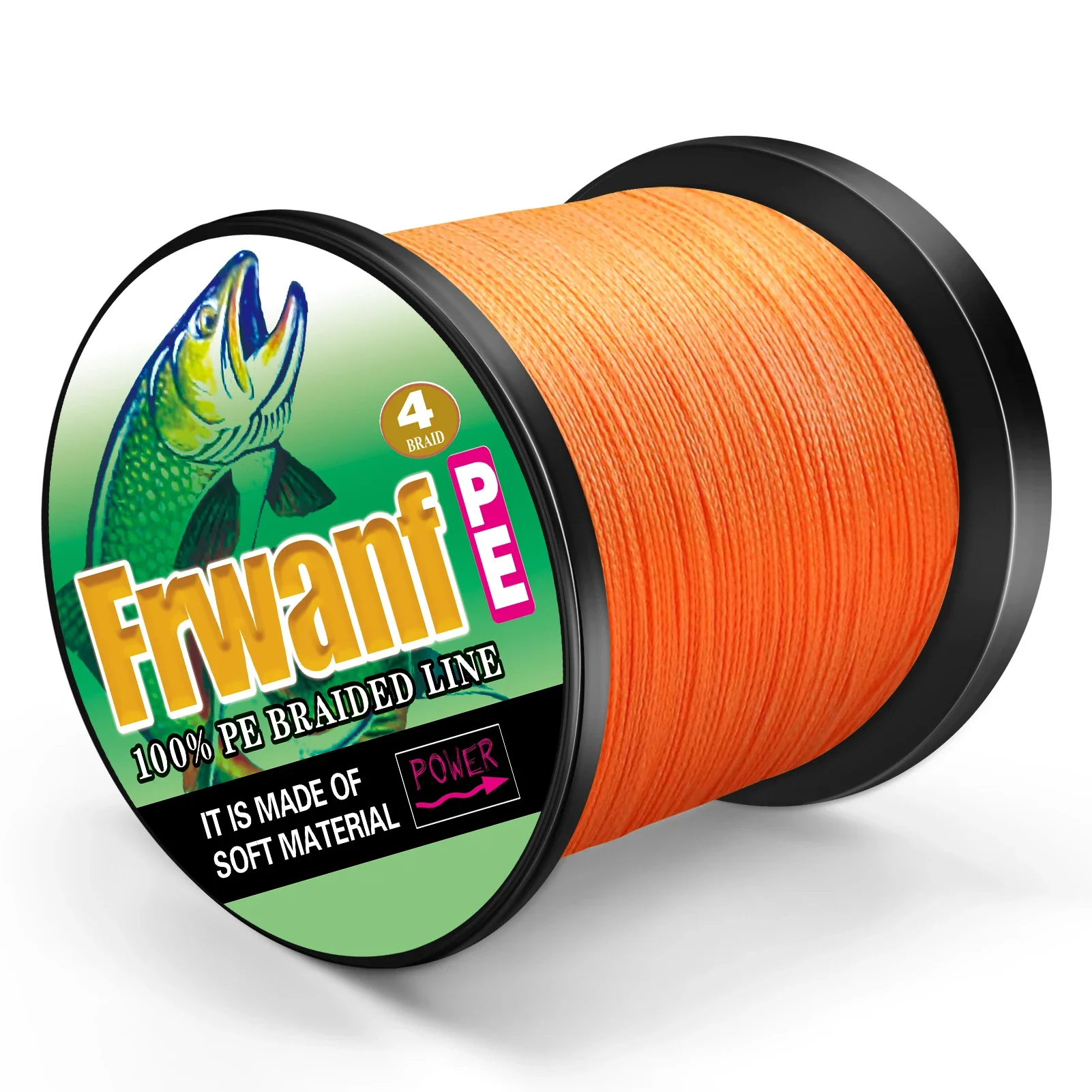 Frwanf-sedal de pesca multifilamento japonés, 4 hebras, línea trenzada de PE japonesa, línea de pesca trenzada súper fuerte, 1500M, 2LB-100LB - imagen 4