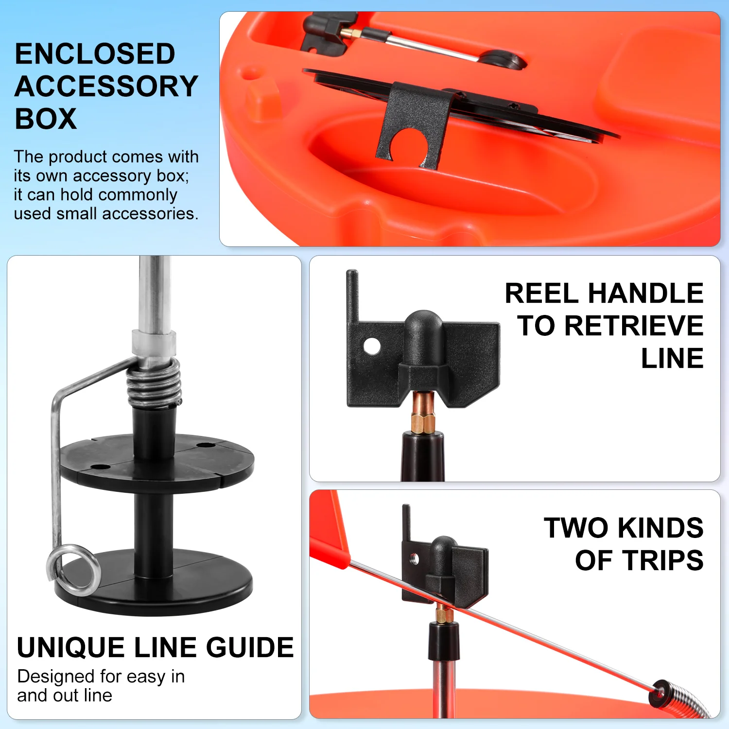 Kit Pesca en Hielo con Bandera Sougayilang – Portátil para Invierno - imagen 4