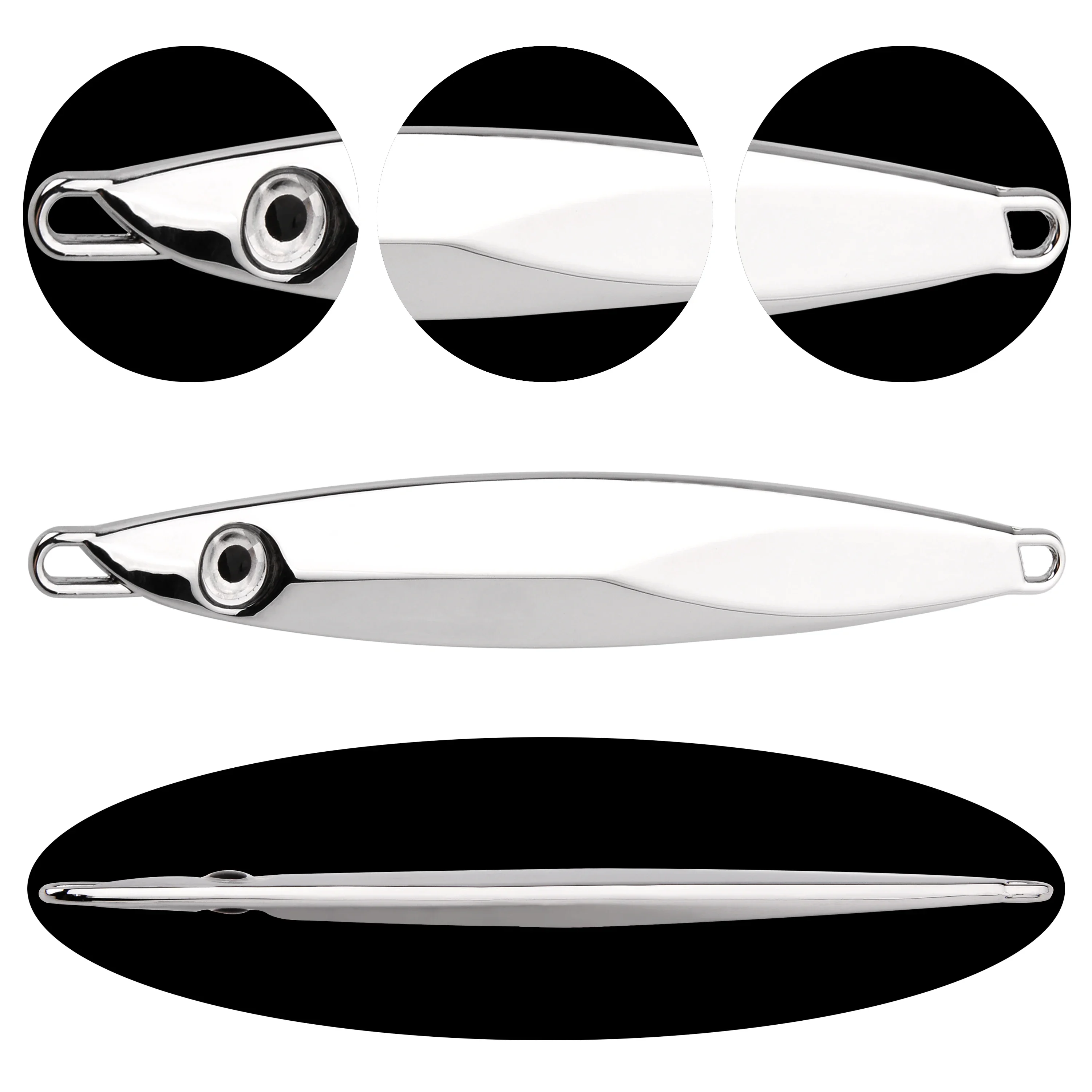 Señuelo de Pesca de Mar de hundimiento lento, plantilla de Metal de fundición larga, 80g, 100g, 120g, 1 piezas - imagen 3