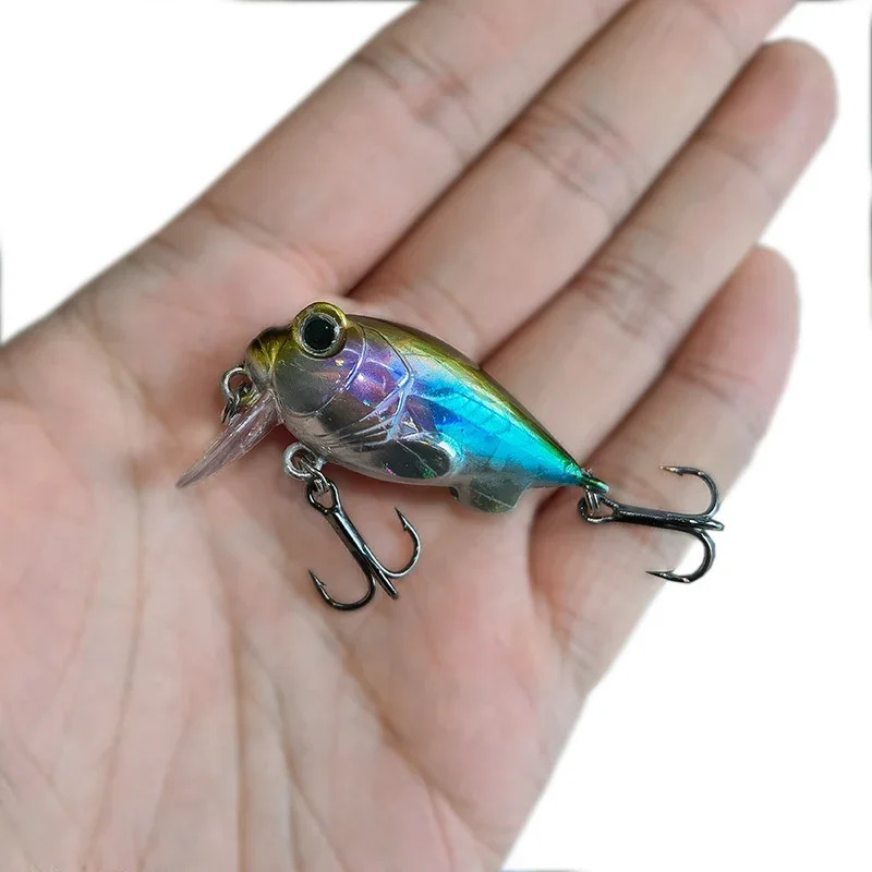 Señuelo de Pesca duro de nuevo diseño japonés, Mini cebo de manivela de 4cm/5,2g para Lucio, perca, lubina, hundimiento, Crankbait, 1 Uds. - imagen 2