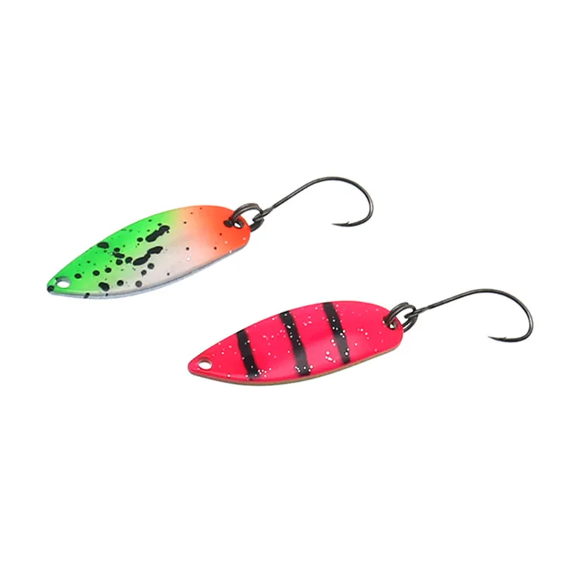 HISTOLURE Pesca Stream cebo trucha cuchara cebo 2,8g Spinner cobre Metal cuchara de Pesca señuelo para trucha perca Lucio salmón - imagen 3