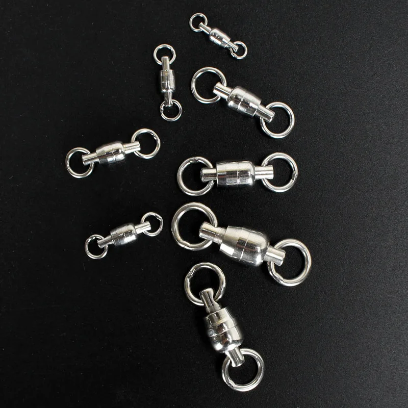 LEADDEERS-rodamiento de bolas giratorio de ambos extremos, anillo sólido de acero inoxidable, conector de pesca, accesorios de pesca - imagen 3