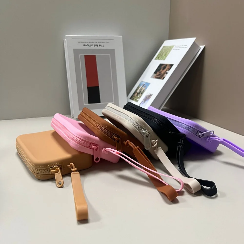 Nuevo Cartera Rectangular multifunción de silicona, bolsos de transporte para ahorrar espacio, monedero impermeable para mujer - imagen 5
