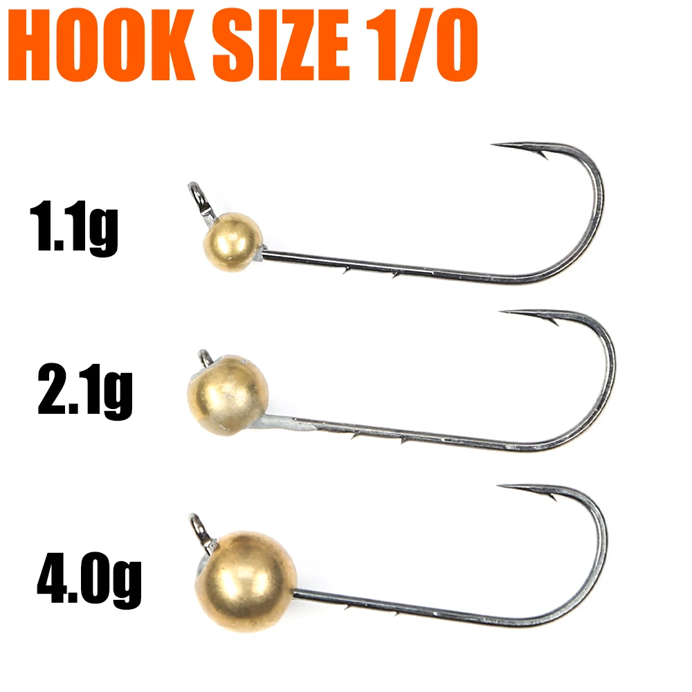 B & U Mini Micro anzuelos Rockfish cabezas expuestas para trucha - imagen 5