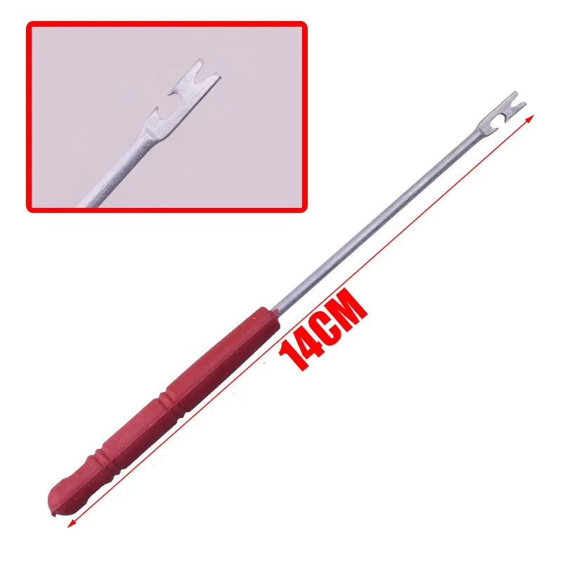 5 unids/lote dispositivo de desacoplamiento 14cm pesca fuera del anzuelo señuelos líneas aparejos de pesca abstractos gancho Metal acero herramientas especiales - imagen 2