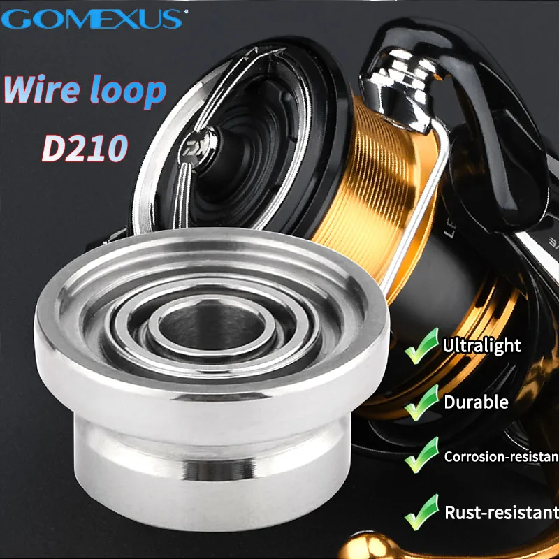Rodillo de hilo de pescar de titanio Gomexus para carrete giratorio daiwa 23 Legalis 1000-4000 - imagen 2