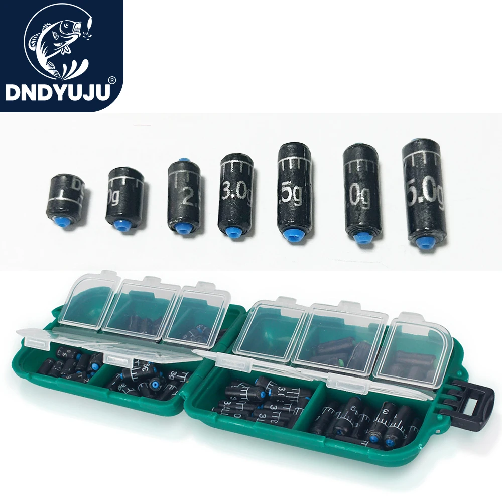 DNDYUJU 25-130 unids/caja plomo regla de Pesca juego de plomo reemplazo rápido 1,5g-5.0g peso plomos accesorios de Pesca aparejos de Pesca - imagen 3