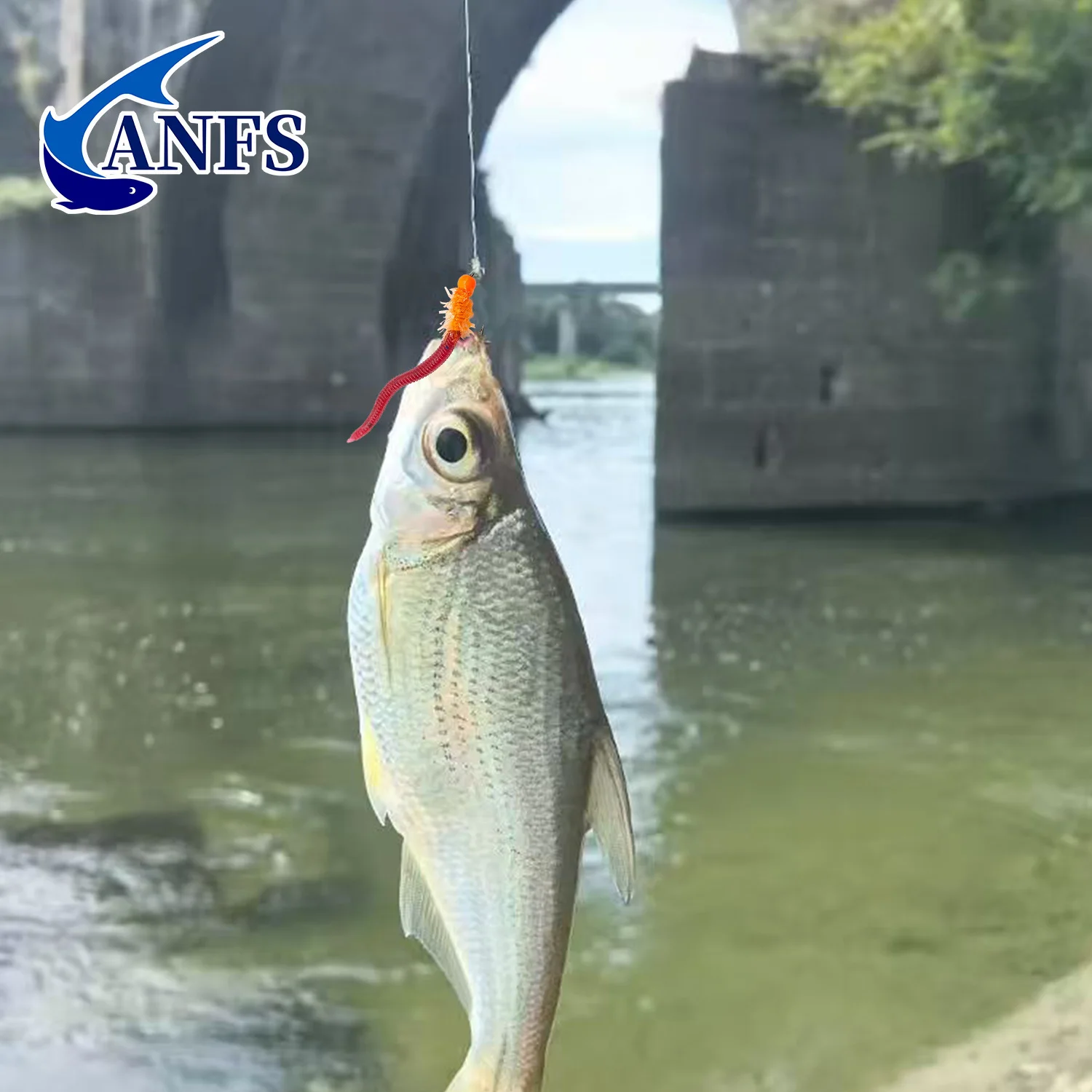 ANFS Moscas de pesca con vinilo para gusano - imagen 3