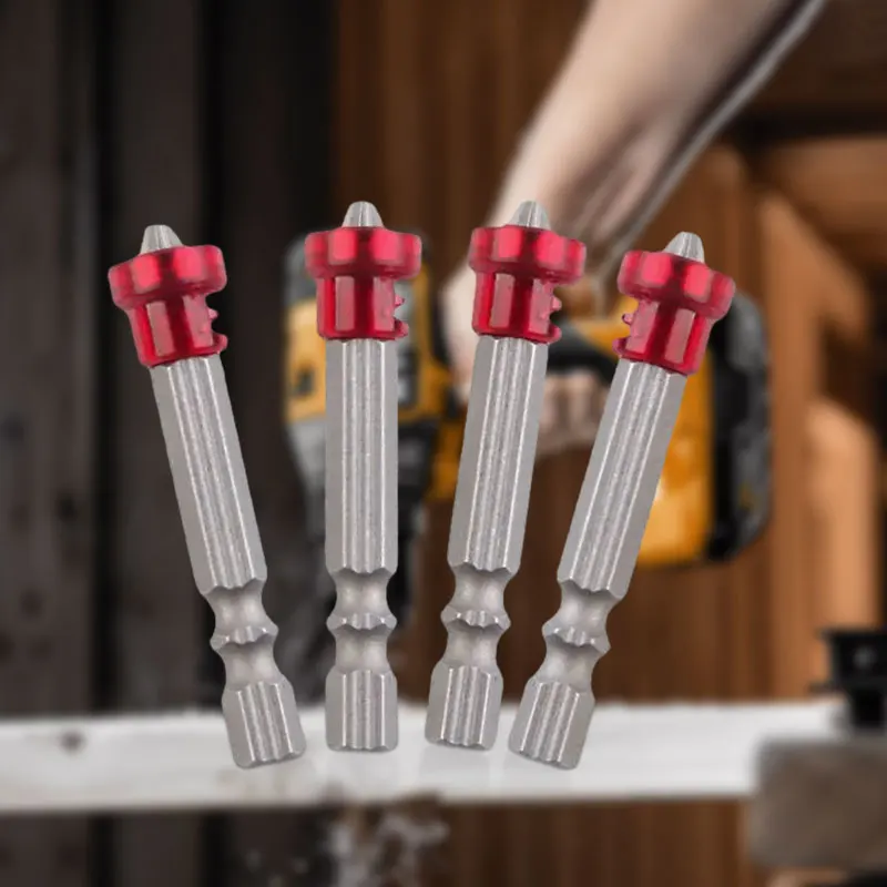 Destornillador eléctrico, broca cruzada magnética fuerte, taladro eléctrico de mano, punta de anillo magnético fuerte, cabeza de destornillador de viento de un solo cabezal - imagen 4