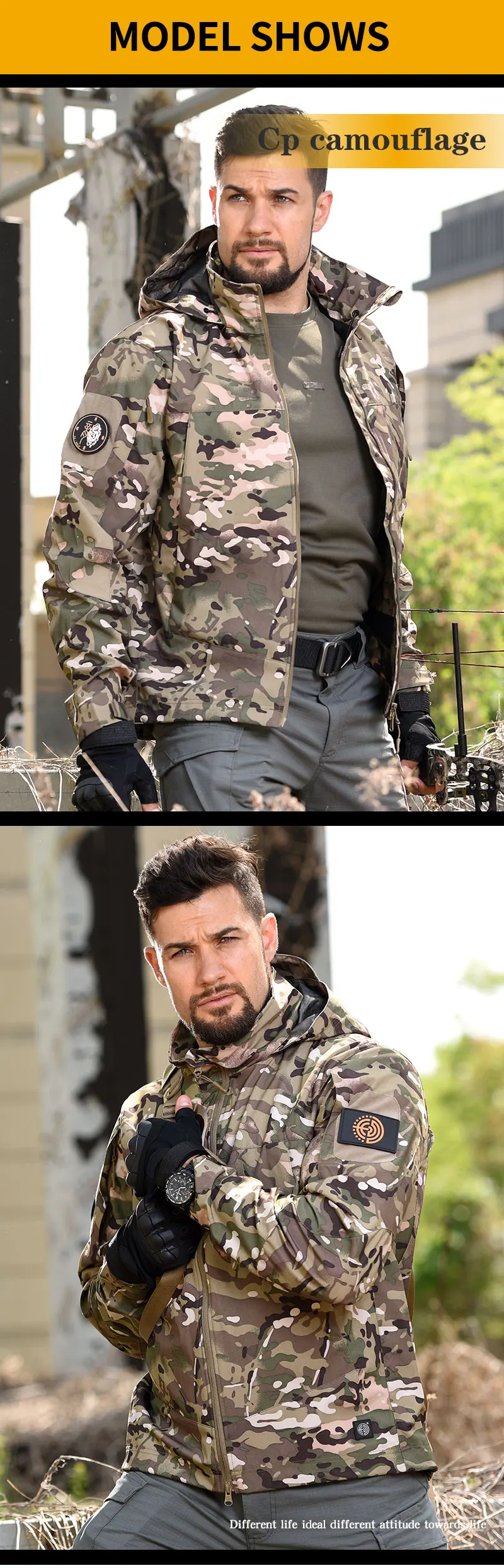 Modelo de camuflaje Modelo Showcase