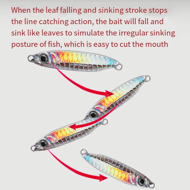 Anzuelo de Metal fundido con Triple gancho afilado y pluma, señuelo de pesca, cuchara de 7-20g, cebo Artificial, lanzamiento de largo alcance, Jigging, 1 unidad - imagen 4