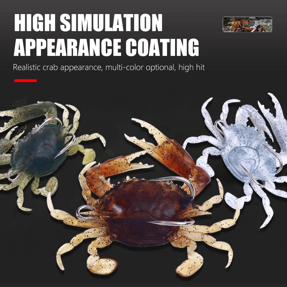 Señuelo cangrejo 3D vinilo – Cebo artificial para lucio agua salada
