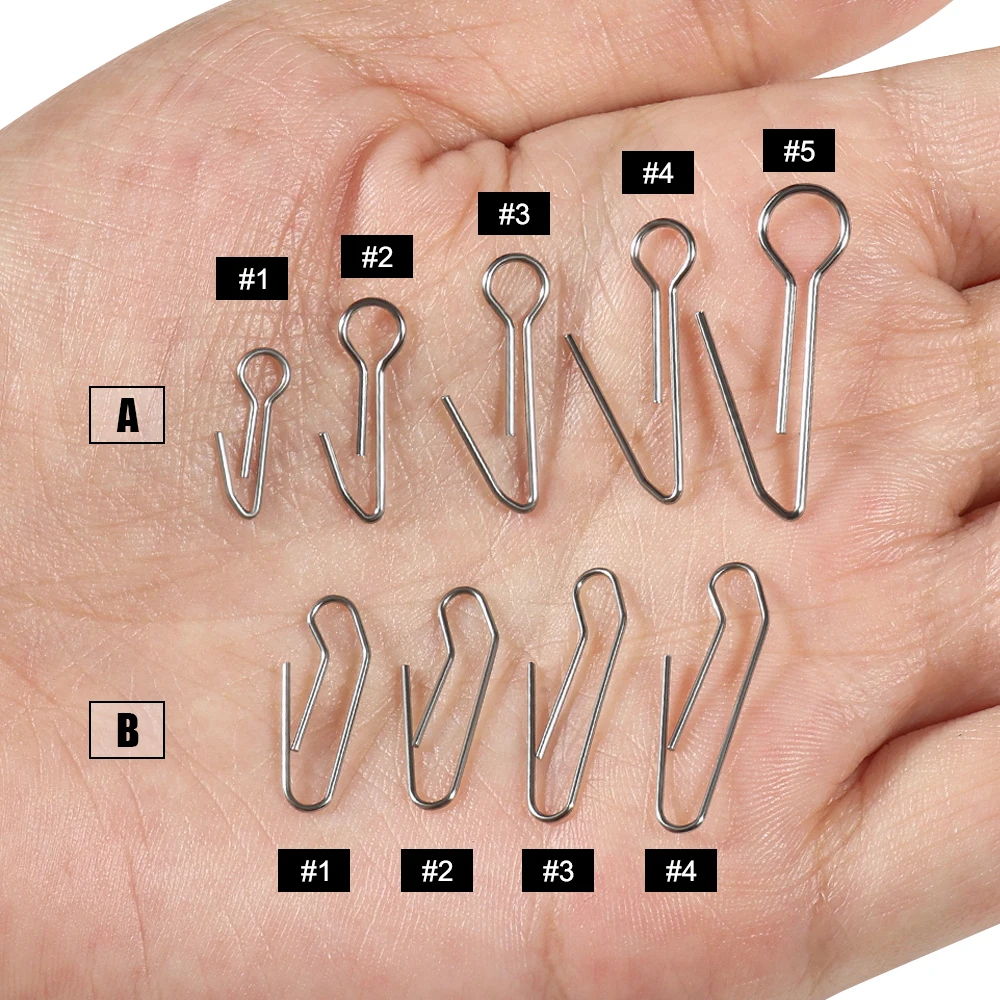 Spinpoler-plomo Cheburashka desmontable de acero inoxidable, aguja de alambre de Pin Central para señuelo suave, accesorios de pesca - imagen 4