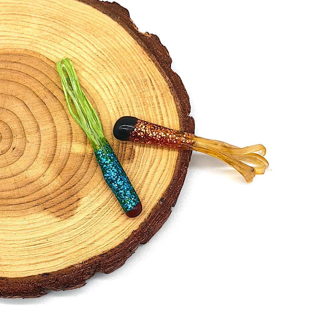 MNFT 120 Uds 4,5 cm/0,5g colorido Tubular suave cebo falso Jig Pesca calamar Pesca Wobbler tubo gusano larva silicona Swimbait señuelos - imagen 5