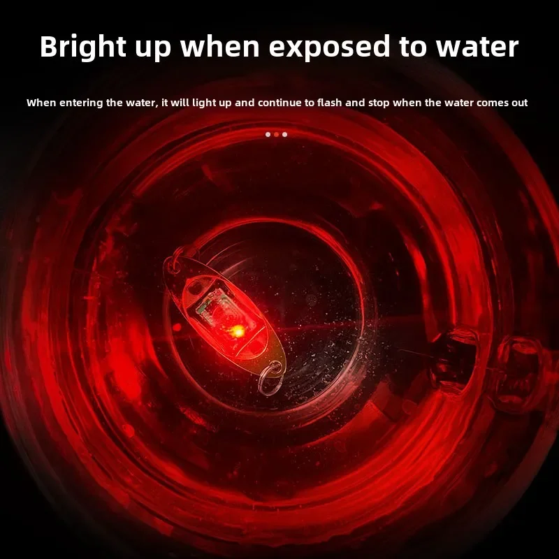 Lámpara fluorescente para atraer peces, cuchara para lubina, pesca de calamar, herramientas de pesca subacuática de gota profunda, luz LED con forma de ojo - imagen 3