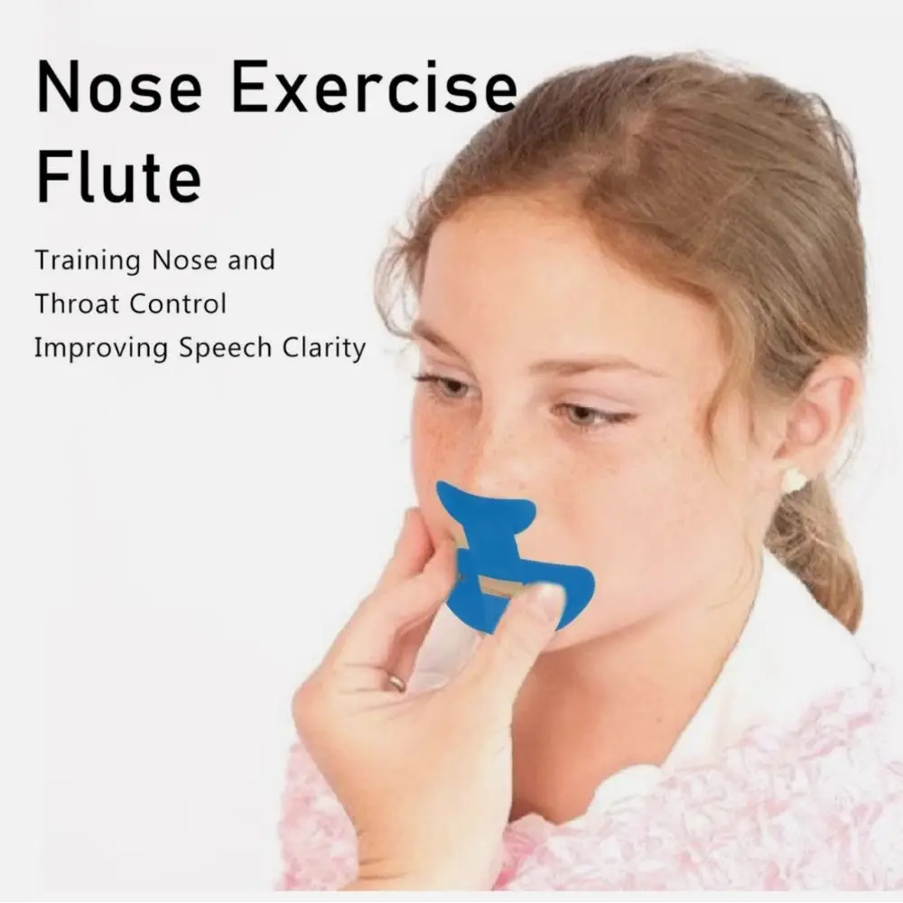 Silbato de plástico para la nariz, ejercicios de respiración Nasal, entrenamiento muscular Oral, flauta nasal, entrenador de pronunciación - imagen 3