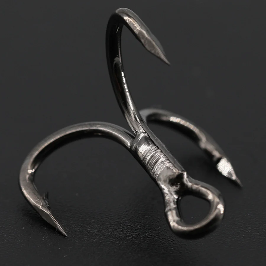 20 piezas 6x anzuelos triples anzuelos de pesca clásicos anzuelos afilados fuertes 8 #   6 #   4 #   2 # - imagen 5