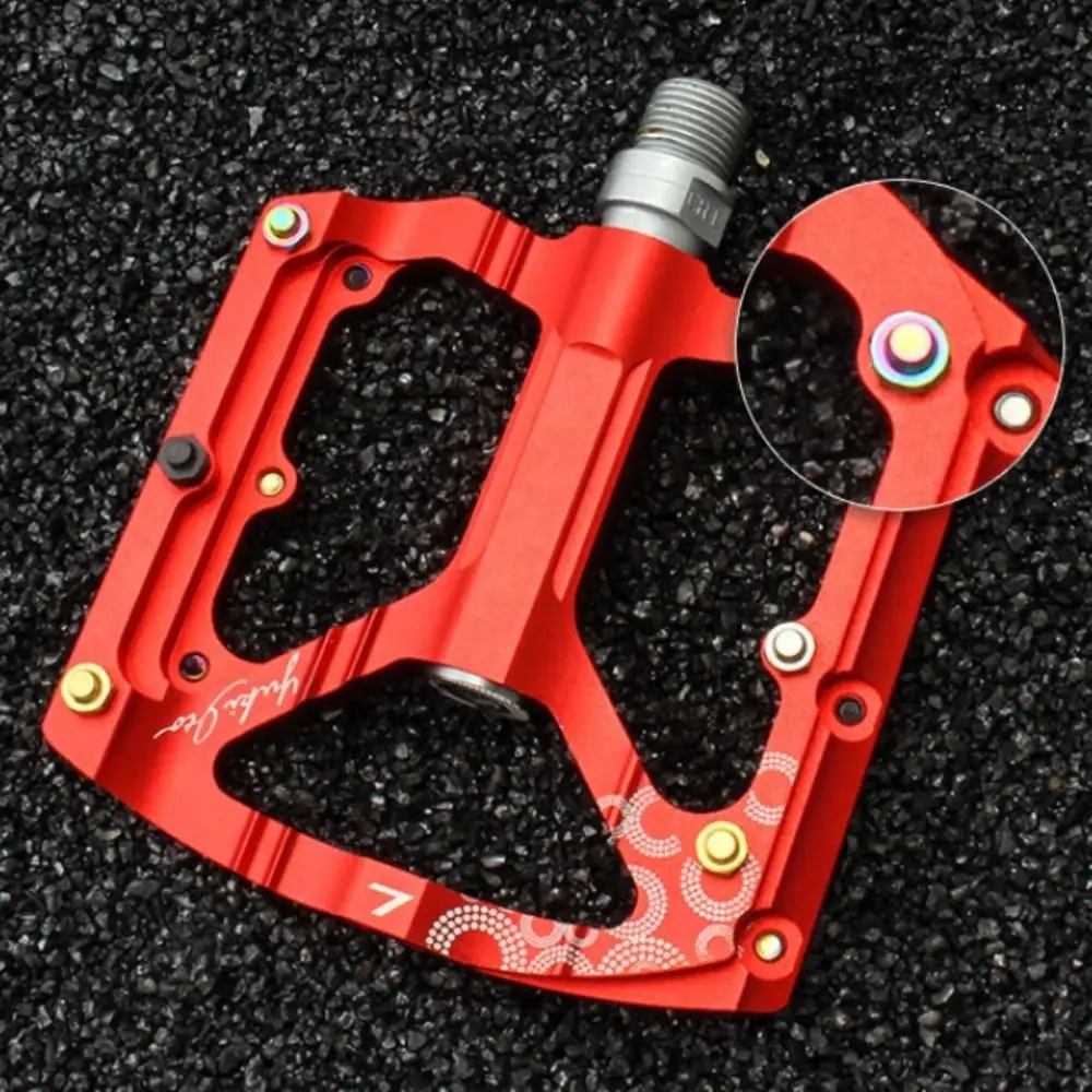 50 Uds M4 tornillo de Pedal de bicicleta con llave tachuelas de Pedal de bicicleta ultraligeras revestimiento al vacío de acero inoxidable accesorios de bicicleta - imagen 5