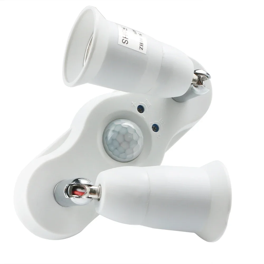 Base de lámpara de bombilla LED E27 2 en 1, adaptador de lámpara ajustable de 360 grados, soporte de enchufe, divisor Universal para el hogar e interiores - imagen 4