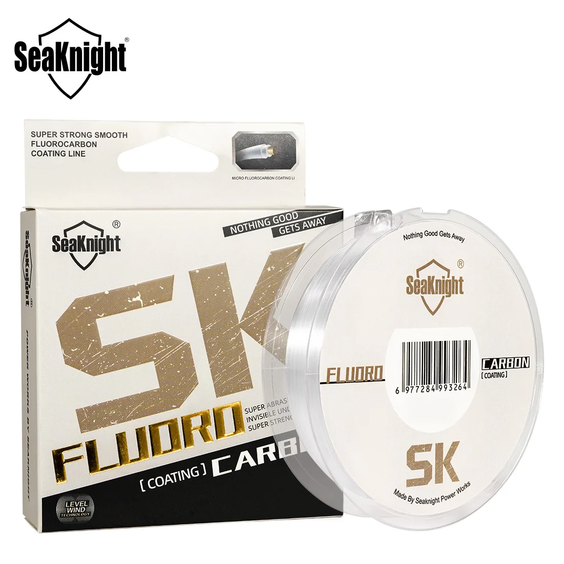 Líder fluorocarbono SeaKnight SK-Bass – Rosa para pesca con mosca - imagen 2