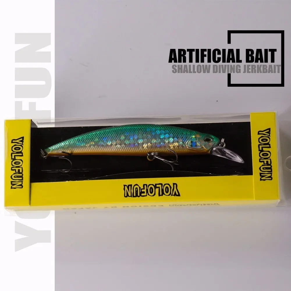Señuelo de pesca Wobblers, Crankbaits, pececillo para lubina, Lucio, perca, Camping, cebos Jerk al aire libre, 9,5 cm, 15 g - imagen 3