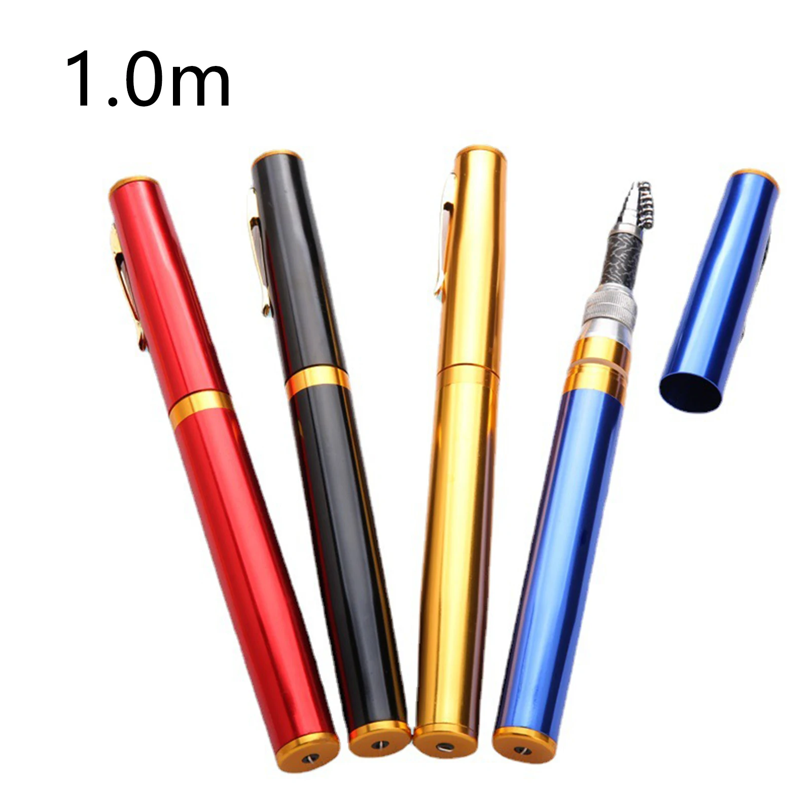 Mini caña de pescar de bolsillo portátil, Sección de caña ajustada, equipo de pesca para agua dulce y salada - imagen 3