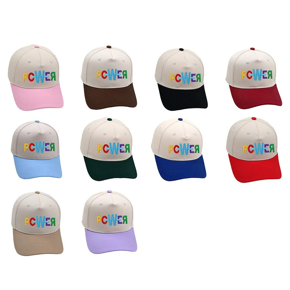 Sombrero de conductor de camión eléctrico Retro Unisex, gorra de béisbol Popular bordada, ropa de trabajo de ocio al aire libre con letras bloqueadas de Color - imagen 2