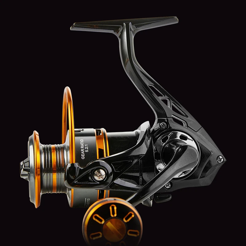 Carrete de pesca giratorio BILLINGS 1000-6000 arrastre máximo 10KG con carrete de Metal y agarre carretes de pesca de agua dulce de agua salada - imagen 3