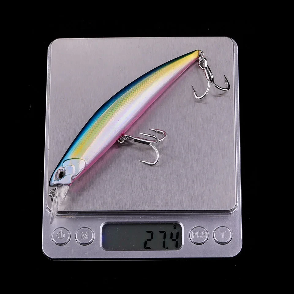 WALK FISH 12,5 cm 27,4g Señuelos de Pesca hundidos Minnow cebo Artificial agua salada lubina trucha señuelo Wobbler aparejos de Pesca - imagen 5