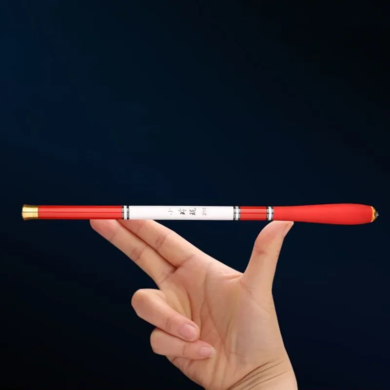 Caña de pescar telescópica portátil de 1,0-3,6 pulgadas, fibra de carbono retráctil, poste de mano para lago, alimentador de carpa, aparejos de cañas de pescar - imagen 3