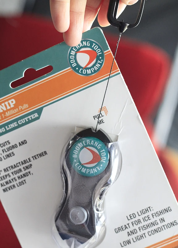 Boomerang-cortadora de alambre de acero inoxidable 420, lámpara LED resistente a la corrosión con hebilla telescópica, tijeras de PE - imagen 2