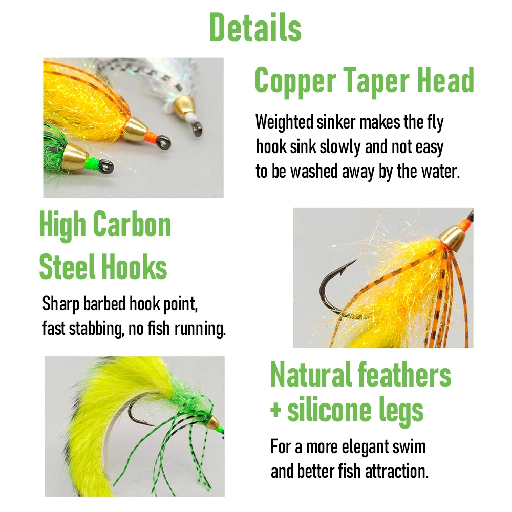 1/0 Zonker Streamer moscas de pesca con mosca con cabeza de cono de latón patas de silicona piel de liebre señuelo de pesca con mosca para lubina trucha salmón - imagen 2