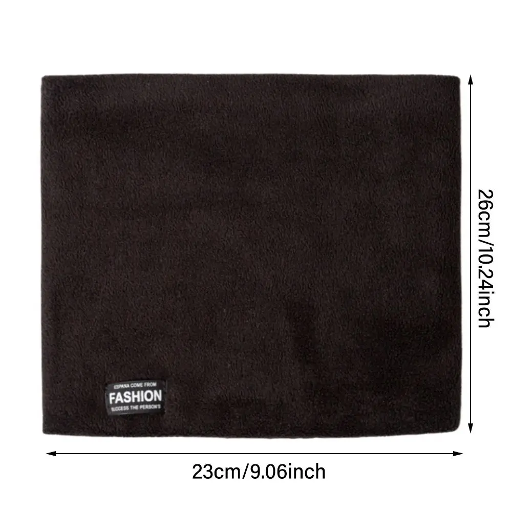 Calentador de cuello de forro polar grueso y cálido para hombres, polaina de cuello de doble capa a prueba de viento, bufanda térmica para clima frío, moda - imagen 4