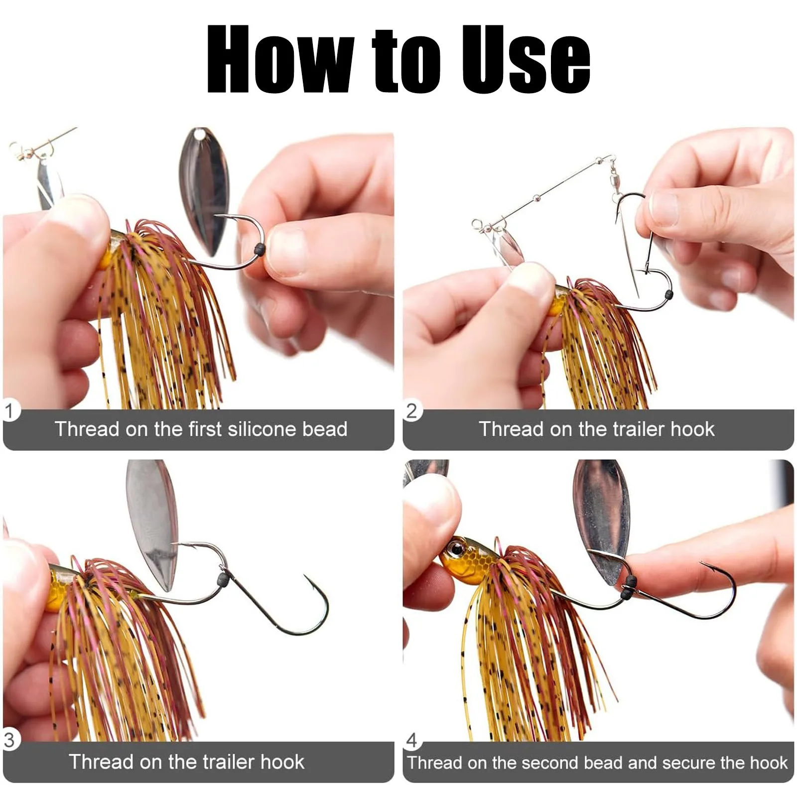Anzuelos 9KM para Spinnerbait, Buzzbait & Jig Head – Salada, Dulce - imagen 3