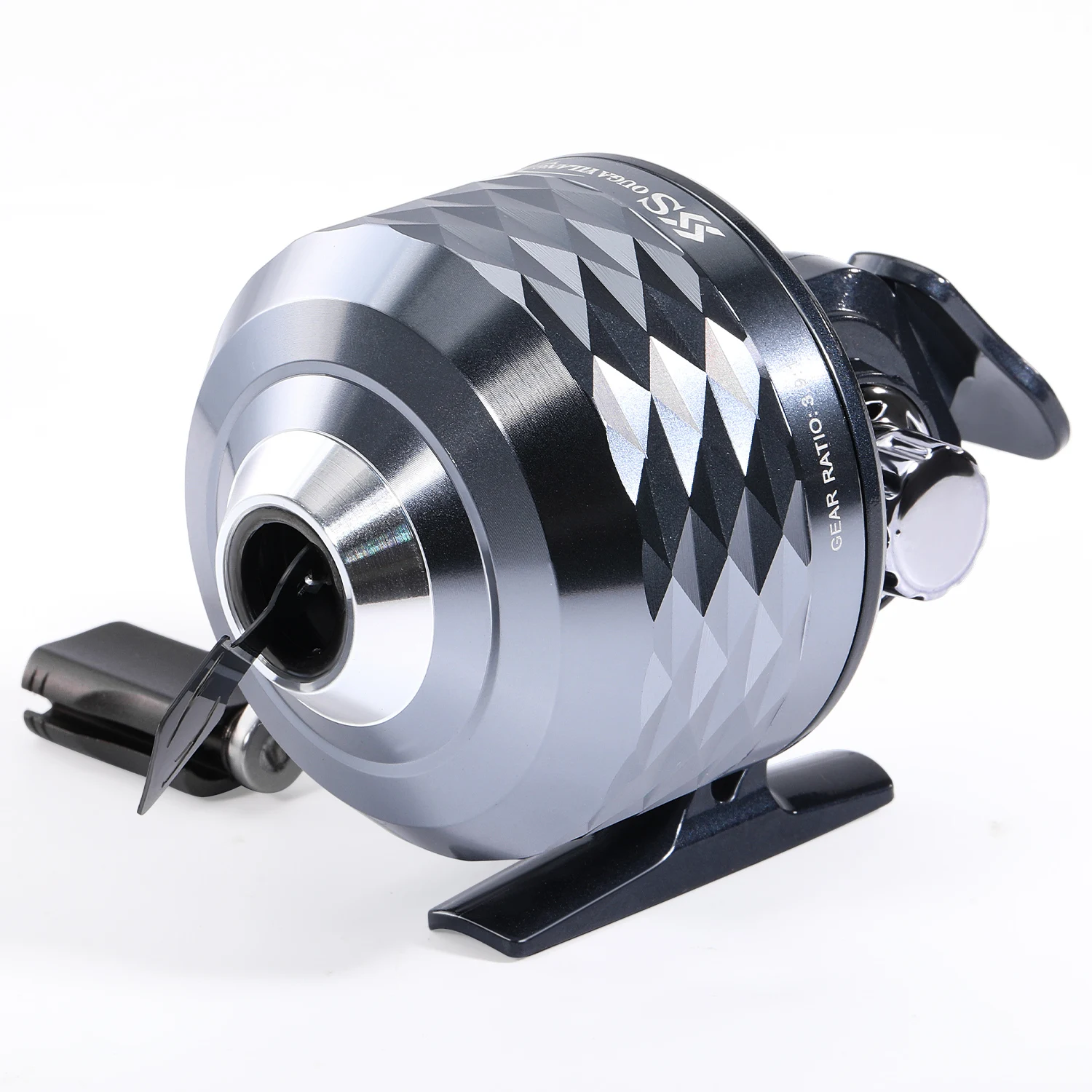 Carrete giratorio Sougayilang carrete de Pesca Spincast 3,9:1 carrete de aleación de aluminio de alta velocidad con línea de Pesca trenzada de PE Pesca - imagen 2