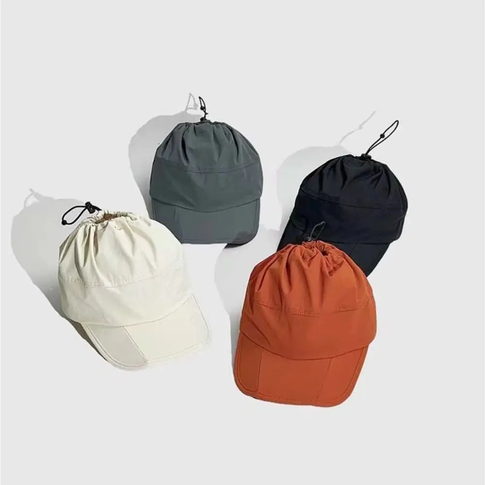 Sombrero de copa vacío de poliéster a prueba de sol, sombrero de secado rápido plegable ajustable para exteriores, protección UV, gorra deportiva impermeable para viaje para hombre - imagen 5