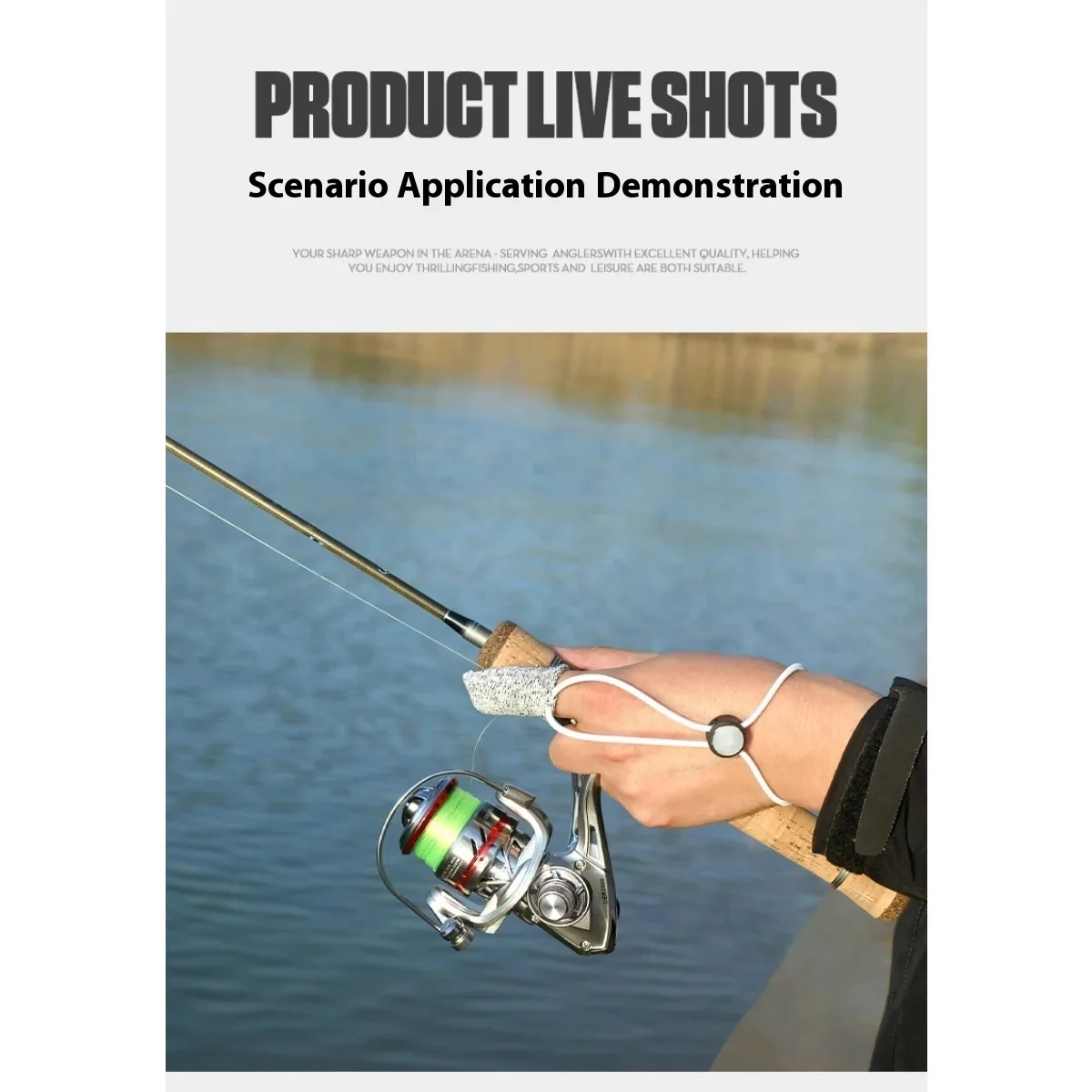 Luya-guantes profesionales anticortes de un dedo para pesca, antideslizantes y resistentes al desgaste, caña de mar, caña de roca, rueda giratoria, cubierta para los dedos - imagen 5