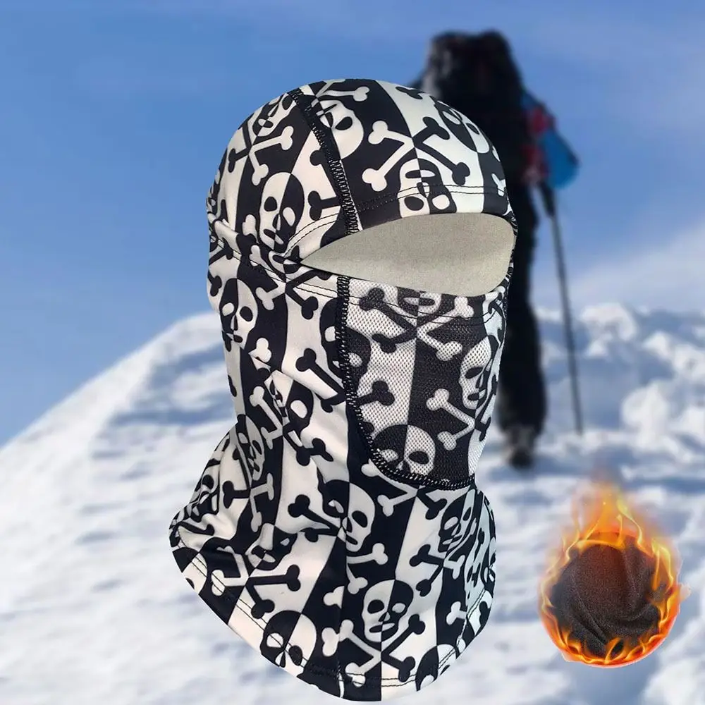 Cubierta para la cabeza de ciclismo gruesa y transpirable, bufanda de felpa a prueba de viento para mantener el calor, máscara de esquí de protección facial completa de alta elasticidad para exteriores - imagen 3