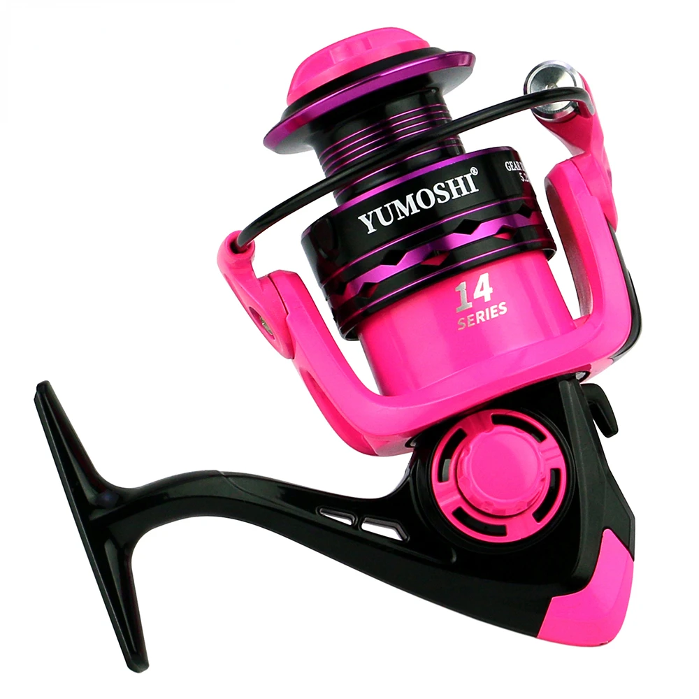 Carrete de Metal de alta calidad, accesorio intercambiable para mano izquierda y derecha, relación de engranaje 5,2: 1, giratorio, agua salada, Serie 2000-7000 - imagen 5