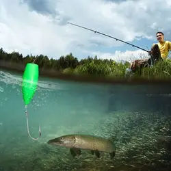 Señuelo de pesca con mosca de silicona duradero, herramientas de pesca transparentes, flotador de tiro largo, ayuda de fundición que se hunde, 3,2g/7,5g, 10 Uds.