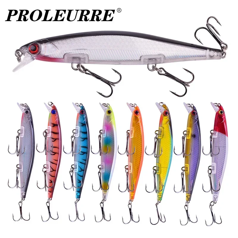 Señuelos Minnow Hundidos Lentos Proleurre – Ojos 3D, Anzuelo y Láser - imagen 4