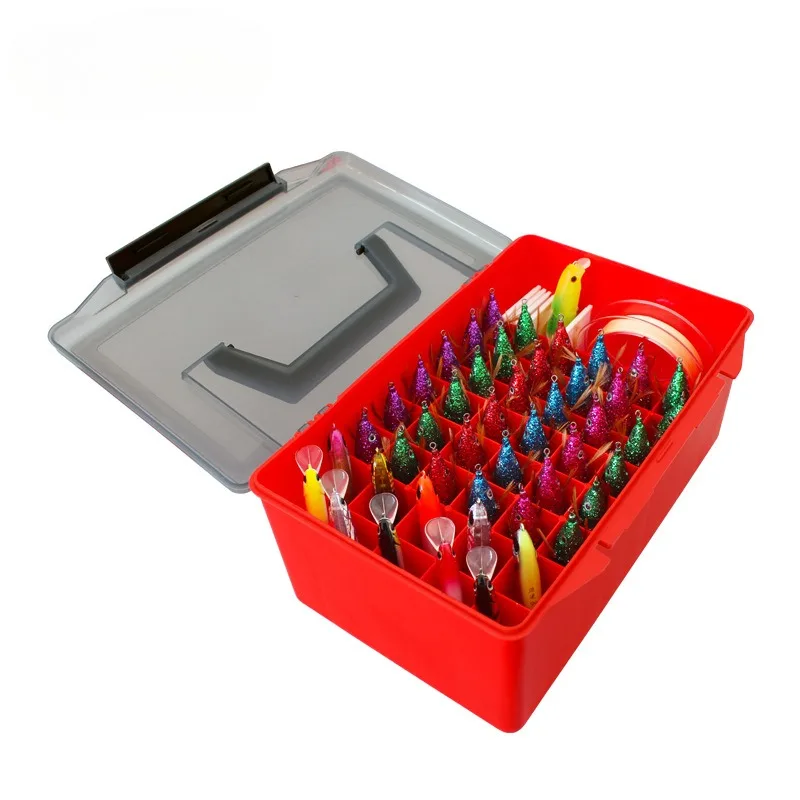 Cajas de almacenamiento de pesca, contenedor de cebo duro, organizador de plástico, herramienta de señuelo, aparejos de pesca - imagen 2