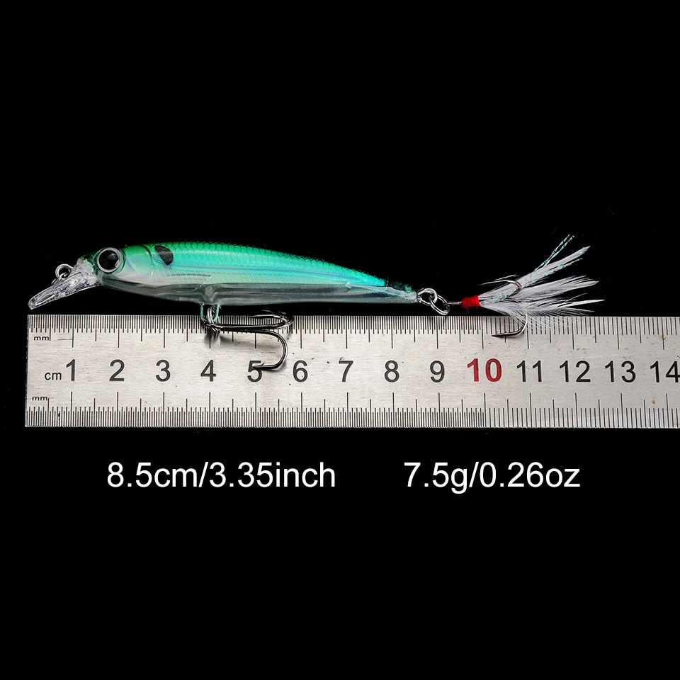 WALK FISH señuelo de pesca flotante, cebo Artificial duro, 80MM, 7G, Wobblers, trucha de agua dulce, Lucio, carpa, Swimbait, aparejos Jerkbait - imagen 4