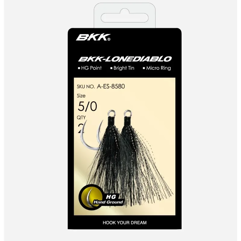Anzuelos de pesca individuales de repuesto BKK Lone Diablo Bucktail Teaser - imagen 3