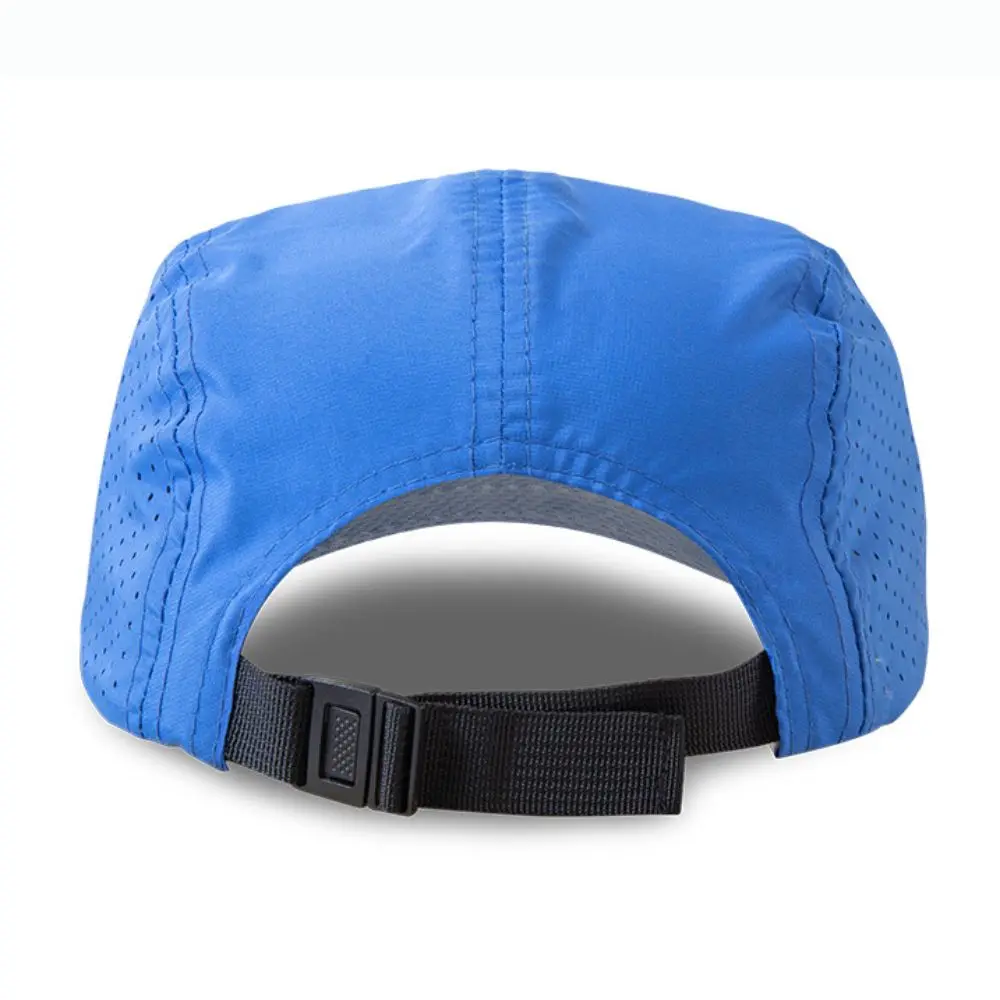 Gorra de béisbol de malla ultraligera informal, gorros de ciclismo de Color sólido de secado rápido, gorra ajustable transpirable para correr, Unisex - imagen 5