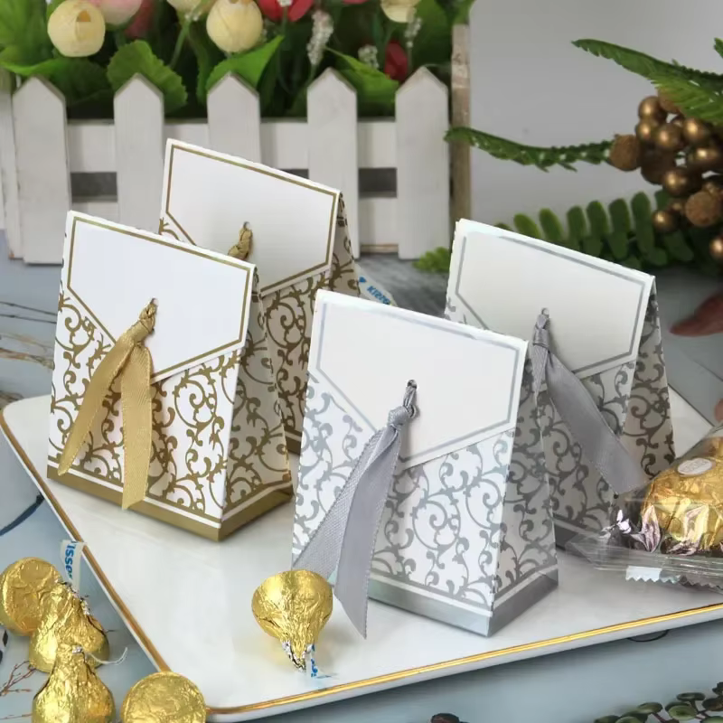 Cajas de papel para dulces – Detalles de boda y bautizo - imagen 3