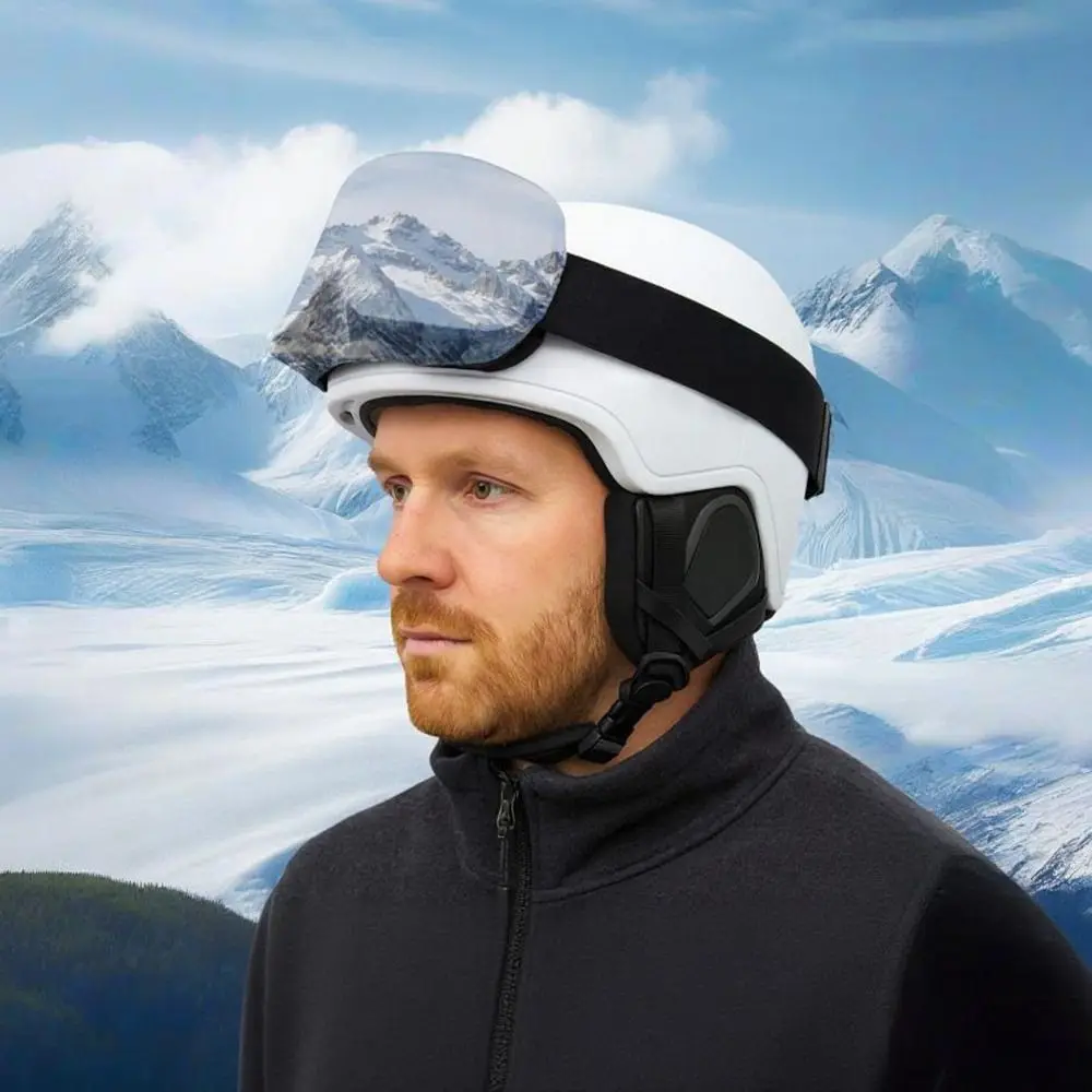 Cubierta de gafas de esquí de Material de microfibra, cubierta de gafas de Snowboard 3D a prueba de polvo, protección contra arañazos, cubierta de protección contra el polvo, equipo de esquí - imagen 3