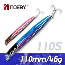 Noeby-Señuelos de Pesca de lápiz que se hunden, 110mm, 46g, Wobblers de fundición larga, Stickbait Artificial, cebo duro, aparejos de pesca de agua salada