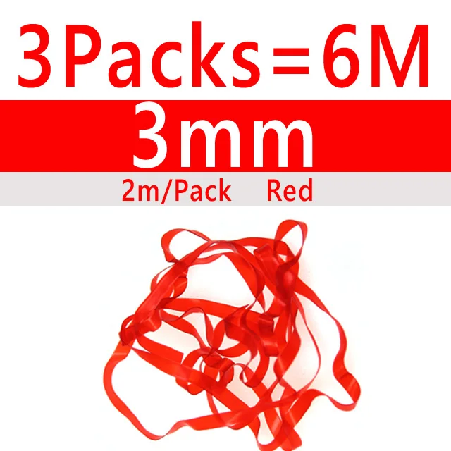 3packs 3mm Red