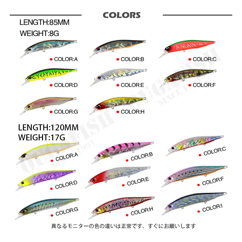 Accesorios de pesca señuelo Minnow 8-17g agua suspendido Jerkbait Wobblers Peche A La Carpe Isca Artificial Leurre carnasser Tackle - imagen 3